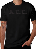 Mens Black A.D.D. T-Shirt product image 1