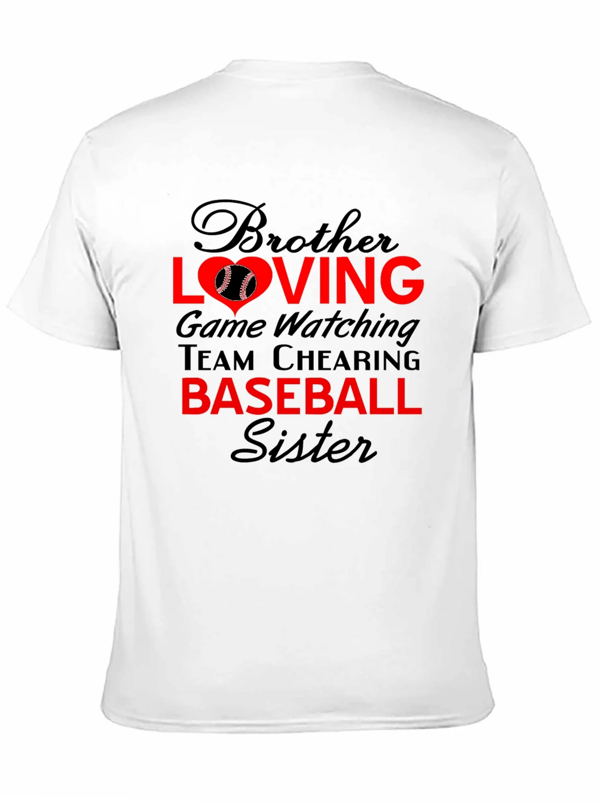Brother Sister Baseball T-Shirt: Loving Game Day Tee product image 10