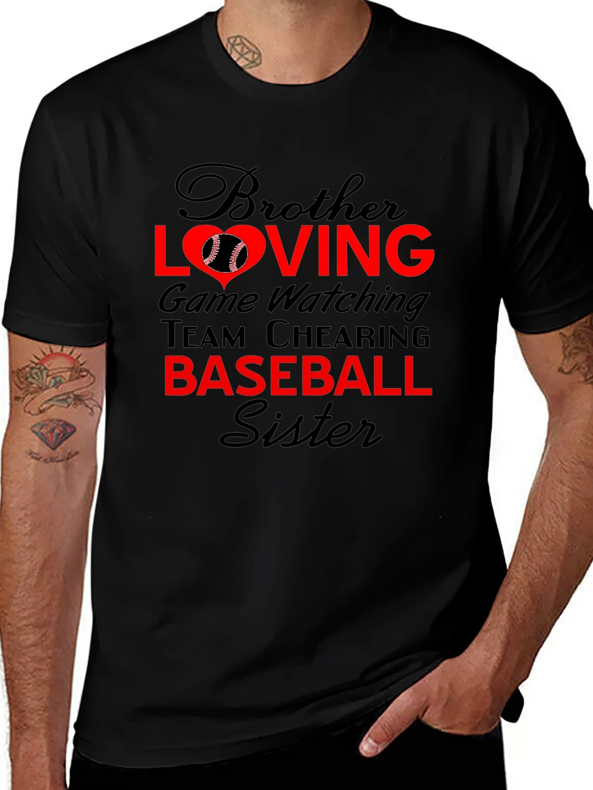 Brother Sister Baseball T-Shirt: Loving Game Day Tee product image 1