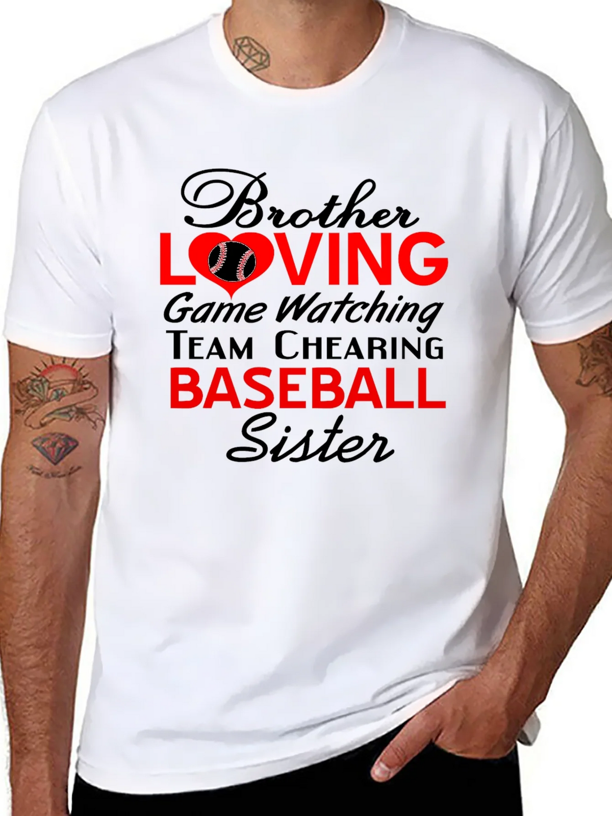 Brother Sister Baseball T-Shirt: Loving Game Day Tee product image 7