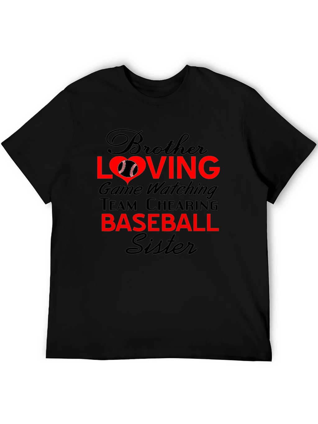 Brother Sister Baseball T-Shirt: Loving Game Day Tee product image 5