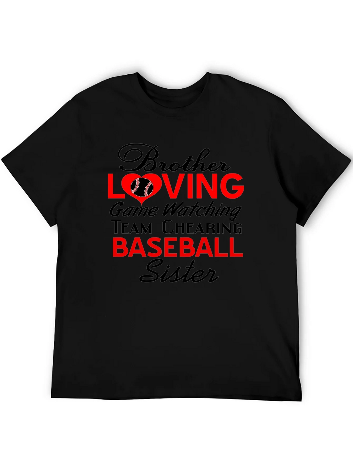 Brother Sister Baseball T-Shirt: Loving Game Day Tee product image 5