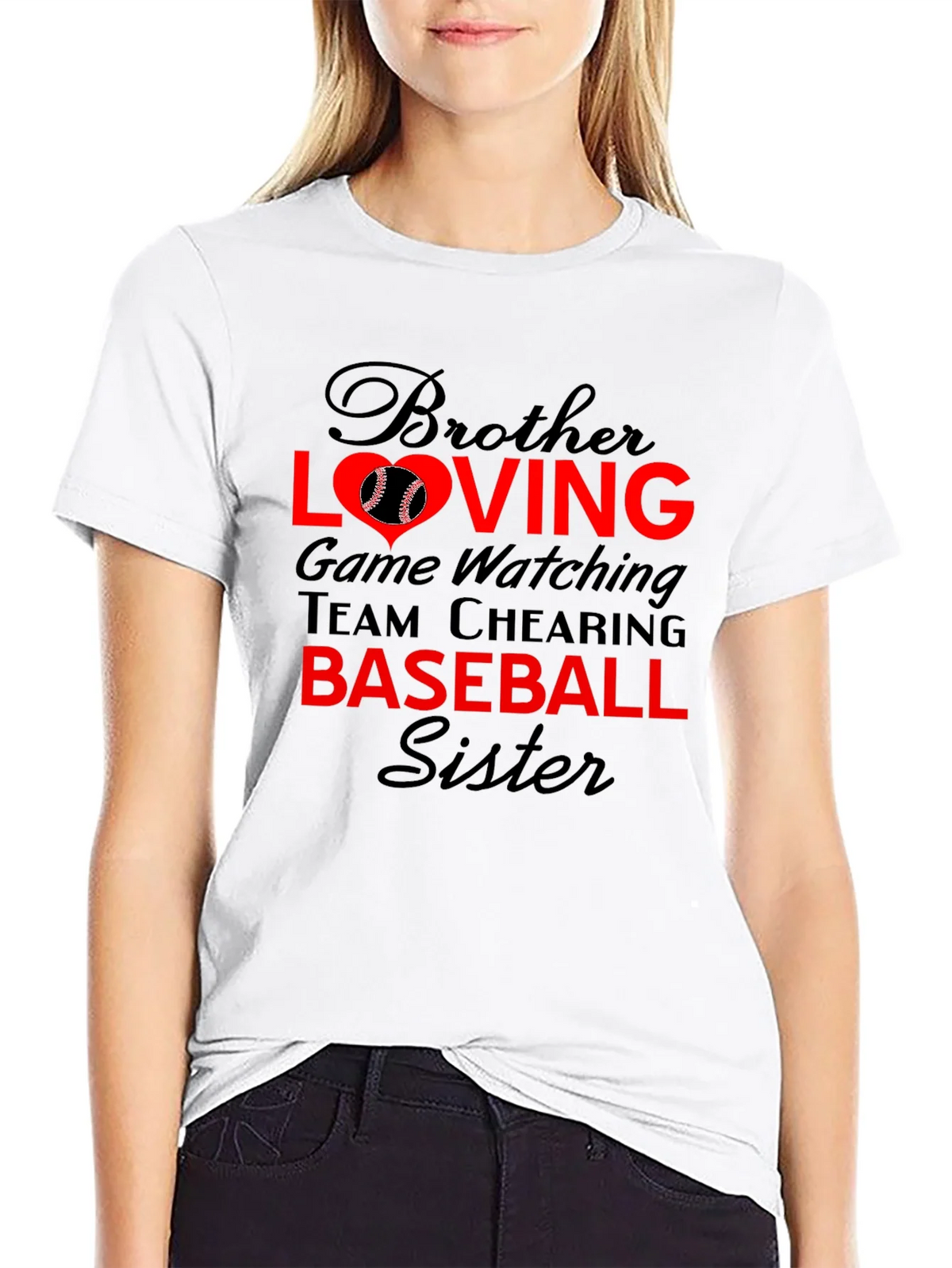 Brother Sister Baseball T-Shirt: Loving Game Day Tee product image 8