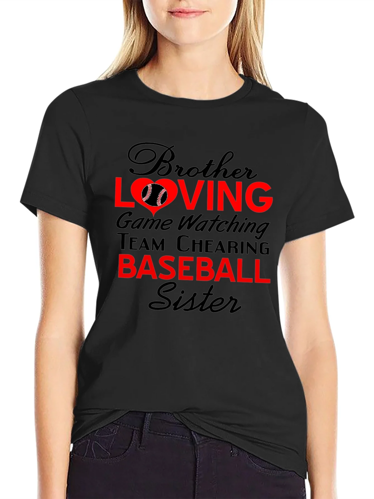 Brother Sister Baseball T-Shirt: Loving Game Day Tee product image 2