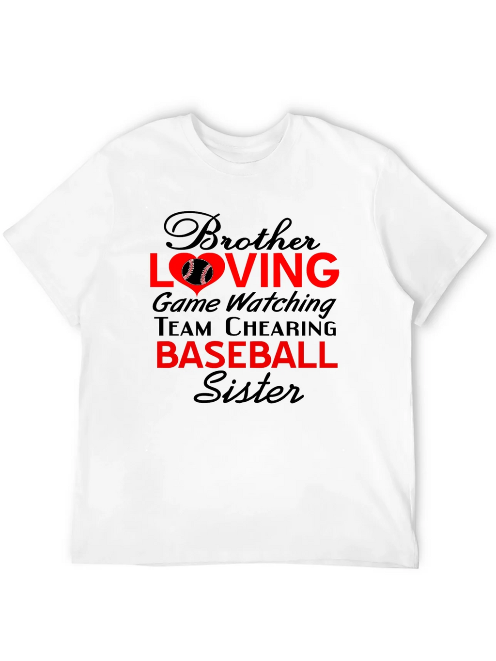 Brother Sister Baseball T-Shirt: Loving Game Day Tee product image 11