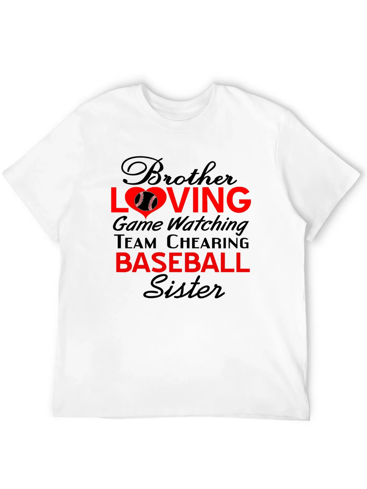 Brother Sister Baseball T-Shirt: Loving Game Day Tee product image 11