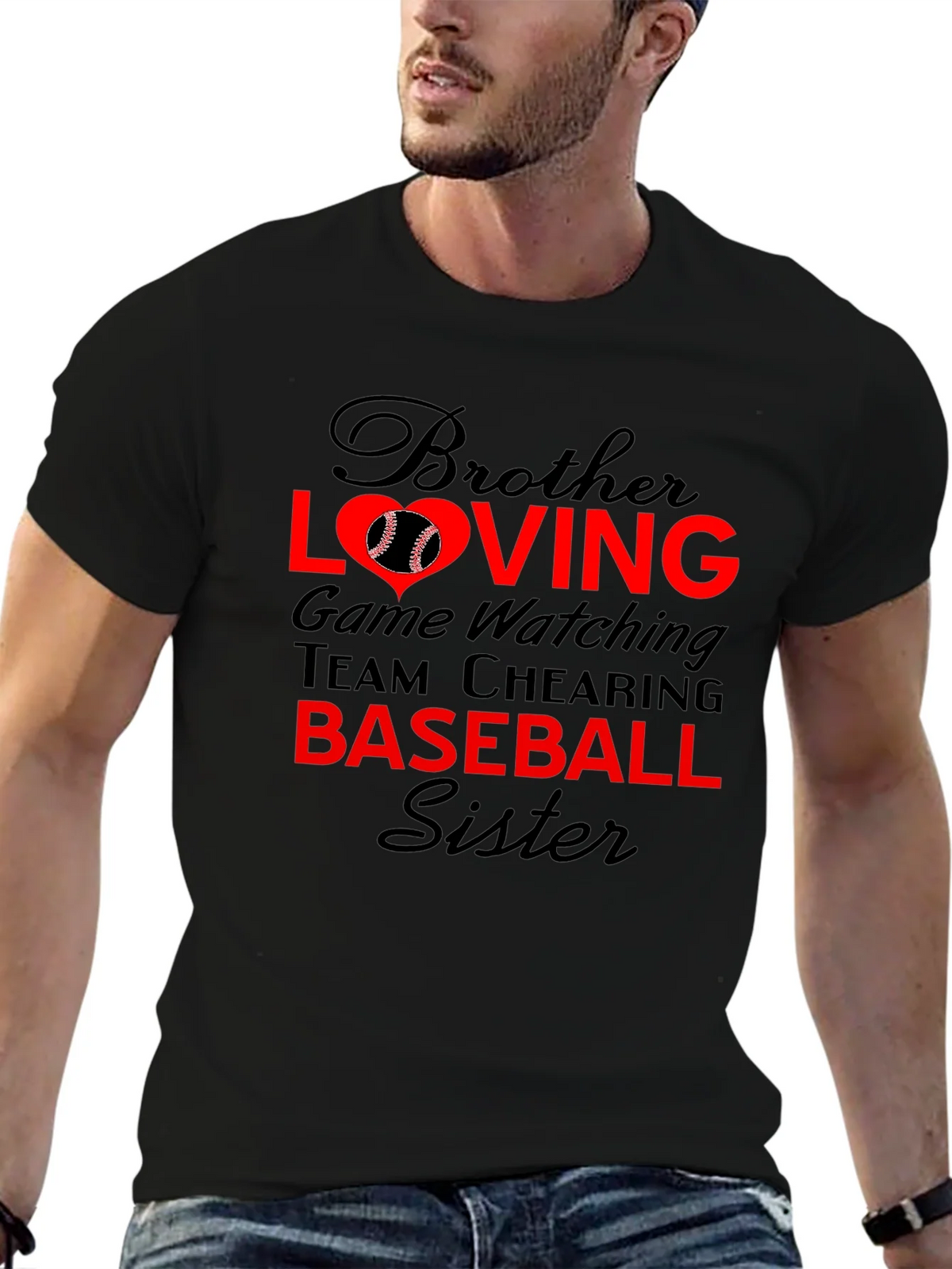 Brother Sister Baseball T-Shirt: Loving Game Day Tee product image 6