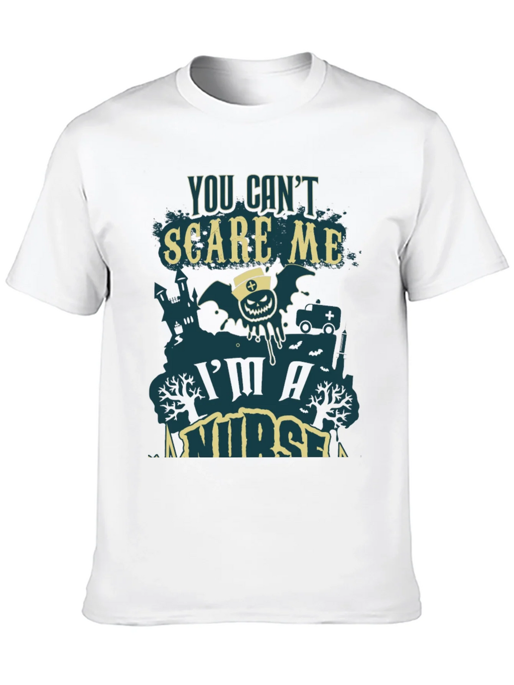 You Cant Scare Me Im A Nurse Halloween Tee product image 9