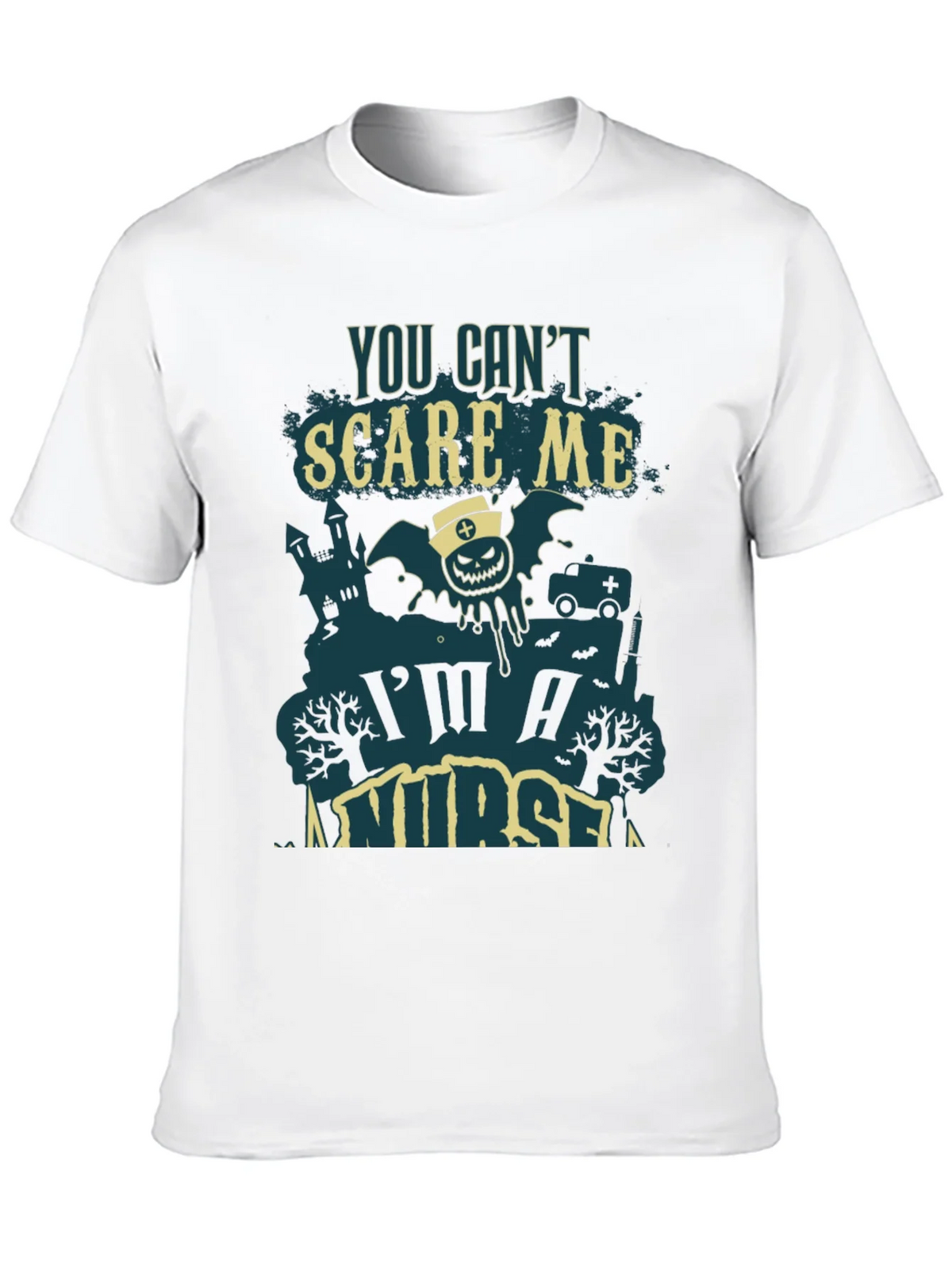 You Cant Scare Me Im A Nurse Halloween Tee product image 9