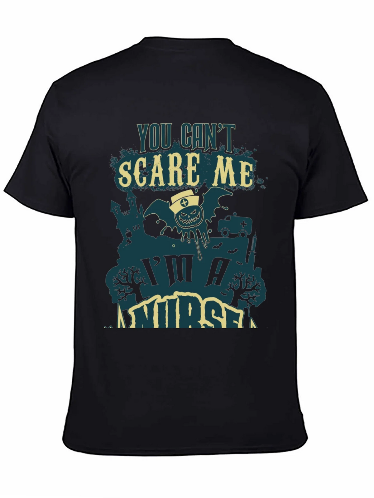 You Cant Scare Me Im A Nurse Halloween Tee product image 4