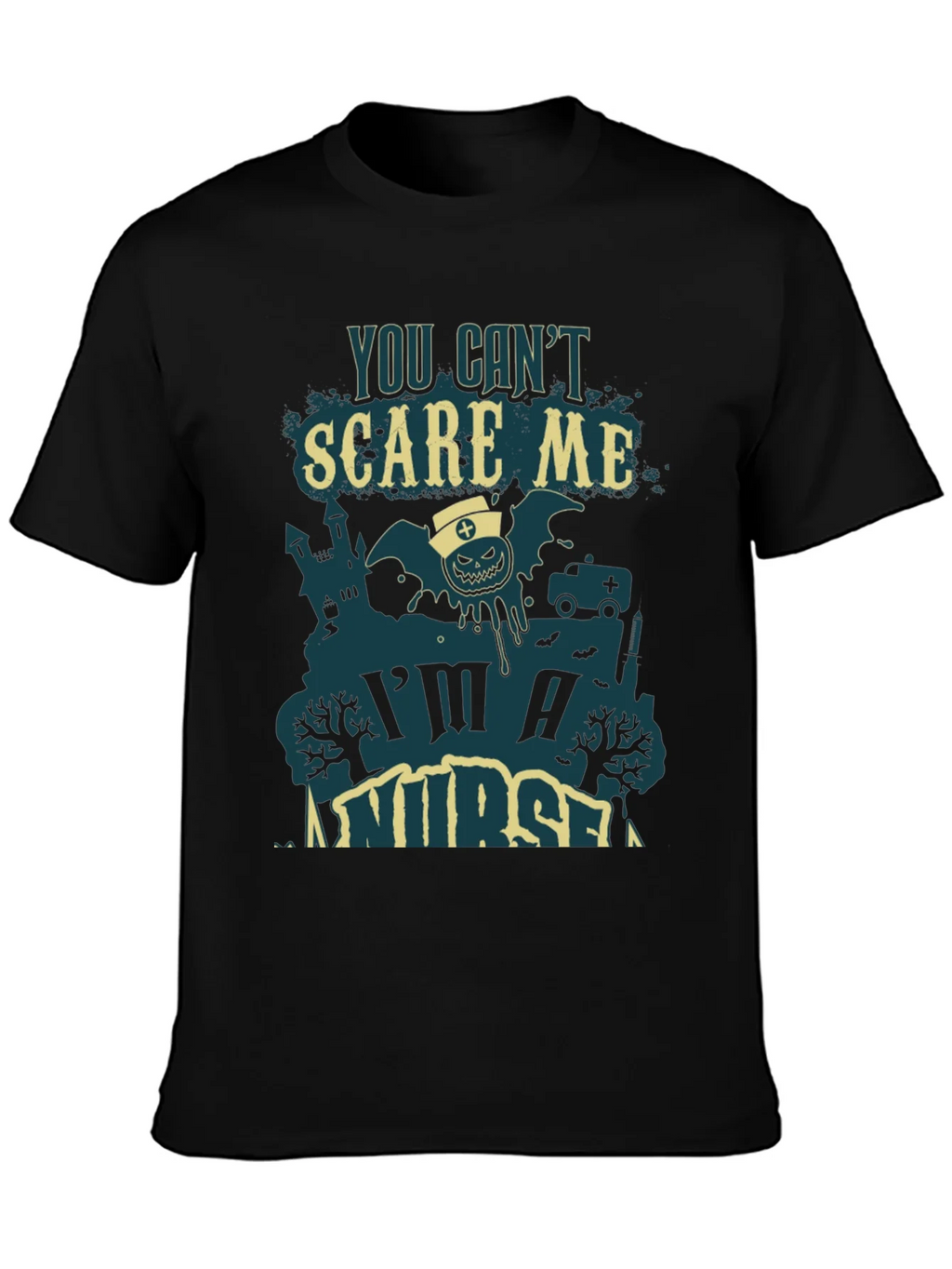 You Cant Scare Me Im A Nurse Halloween Tee product image 3