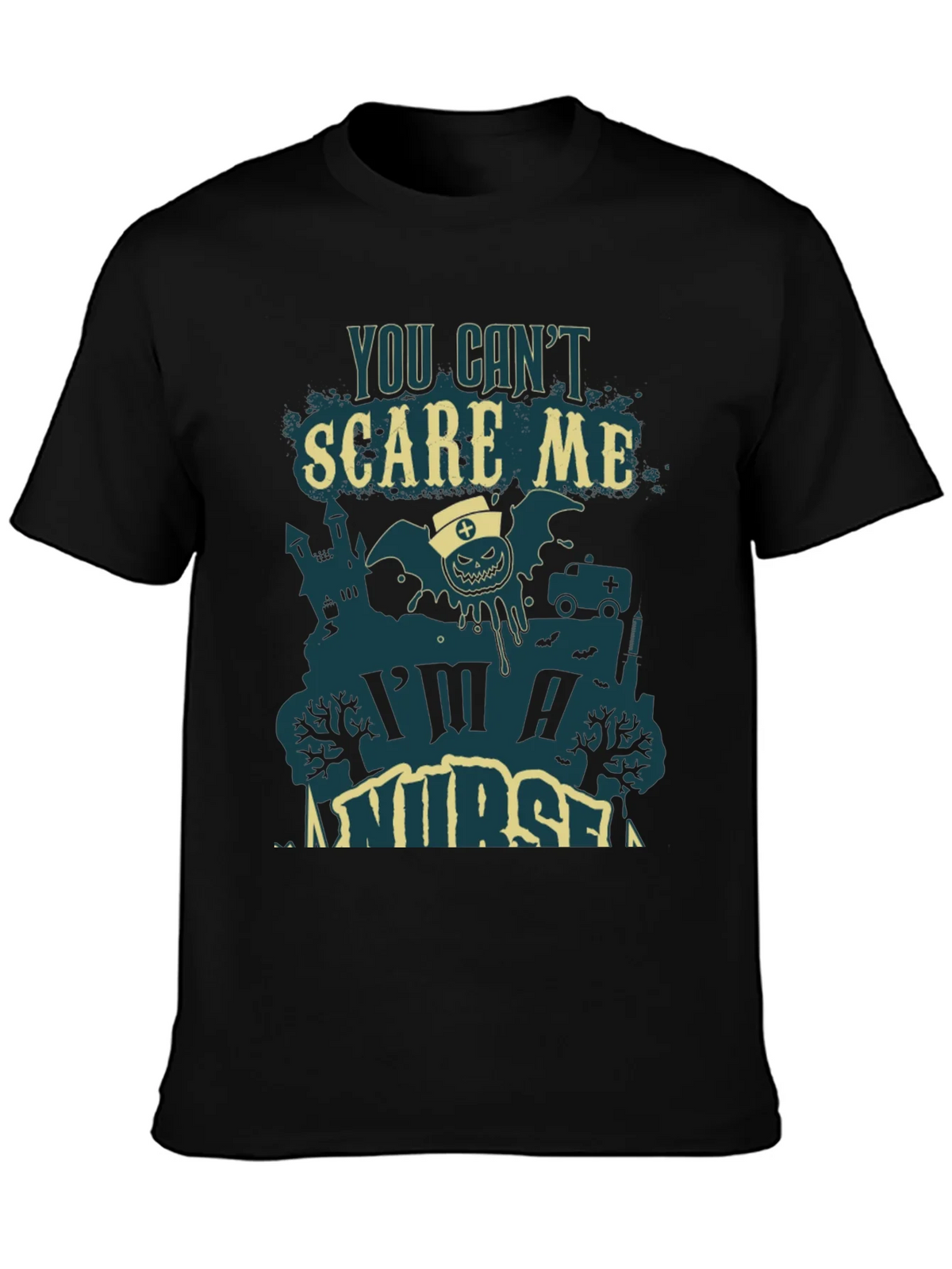 You Cant Scare Me Im A Nurse Halloween Tee product image 3