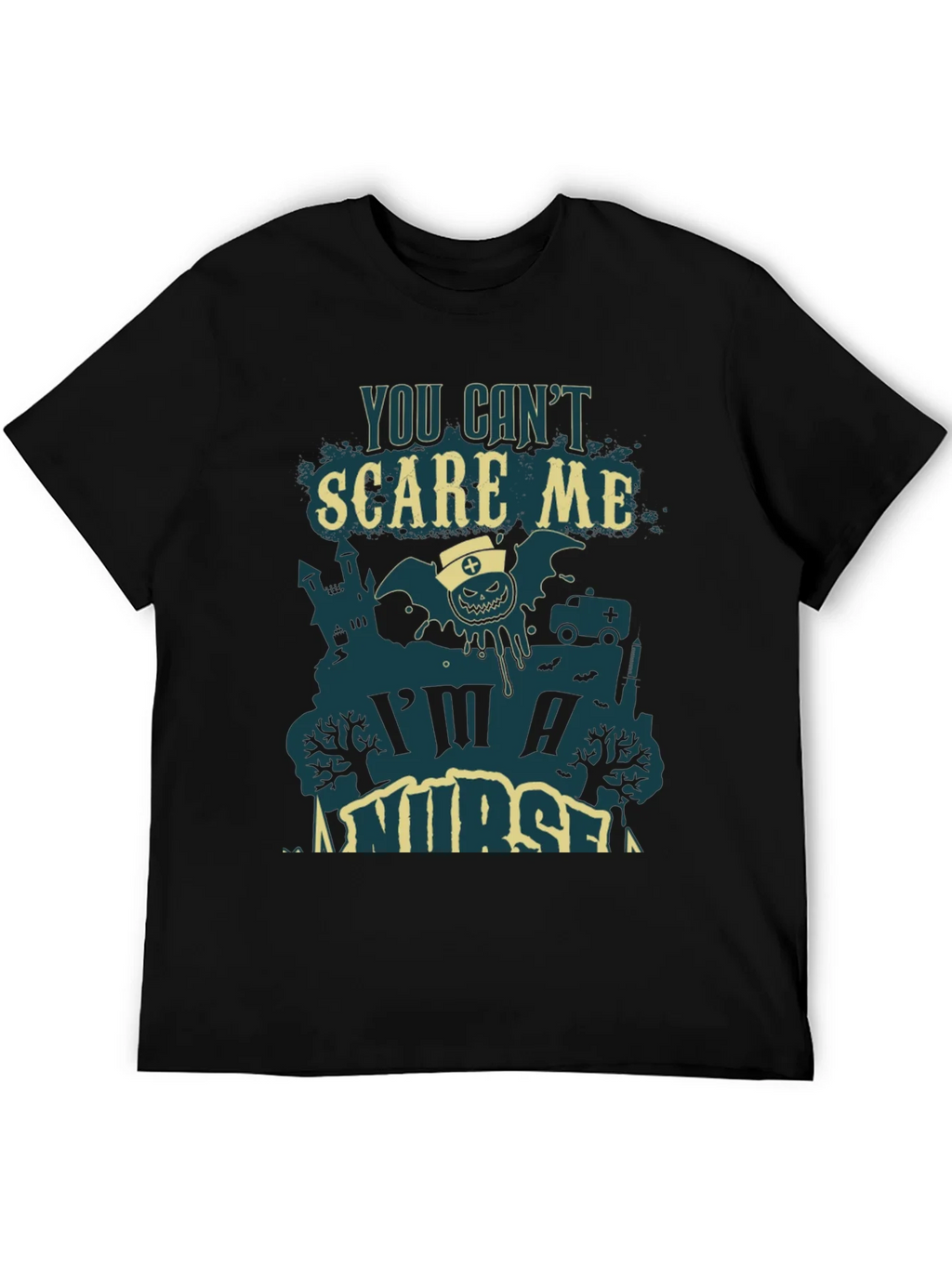 You Cant Scare Me Im A Nurse Halloween Tee product image 5