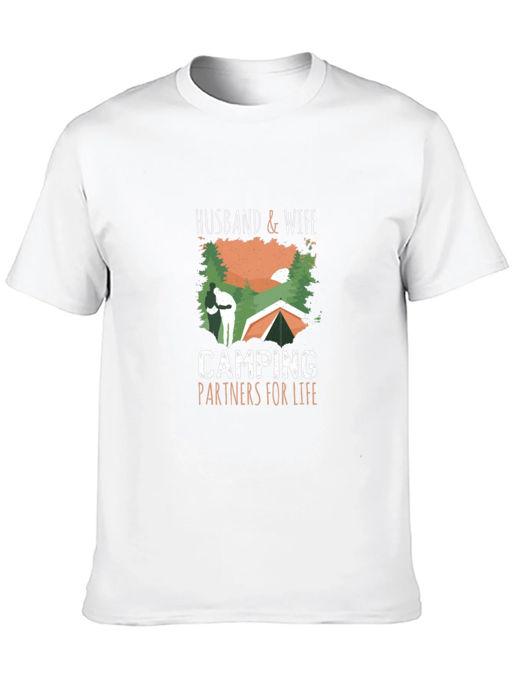 Husband & Wife Camping Partners T-Shirt product image 9