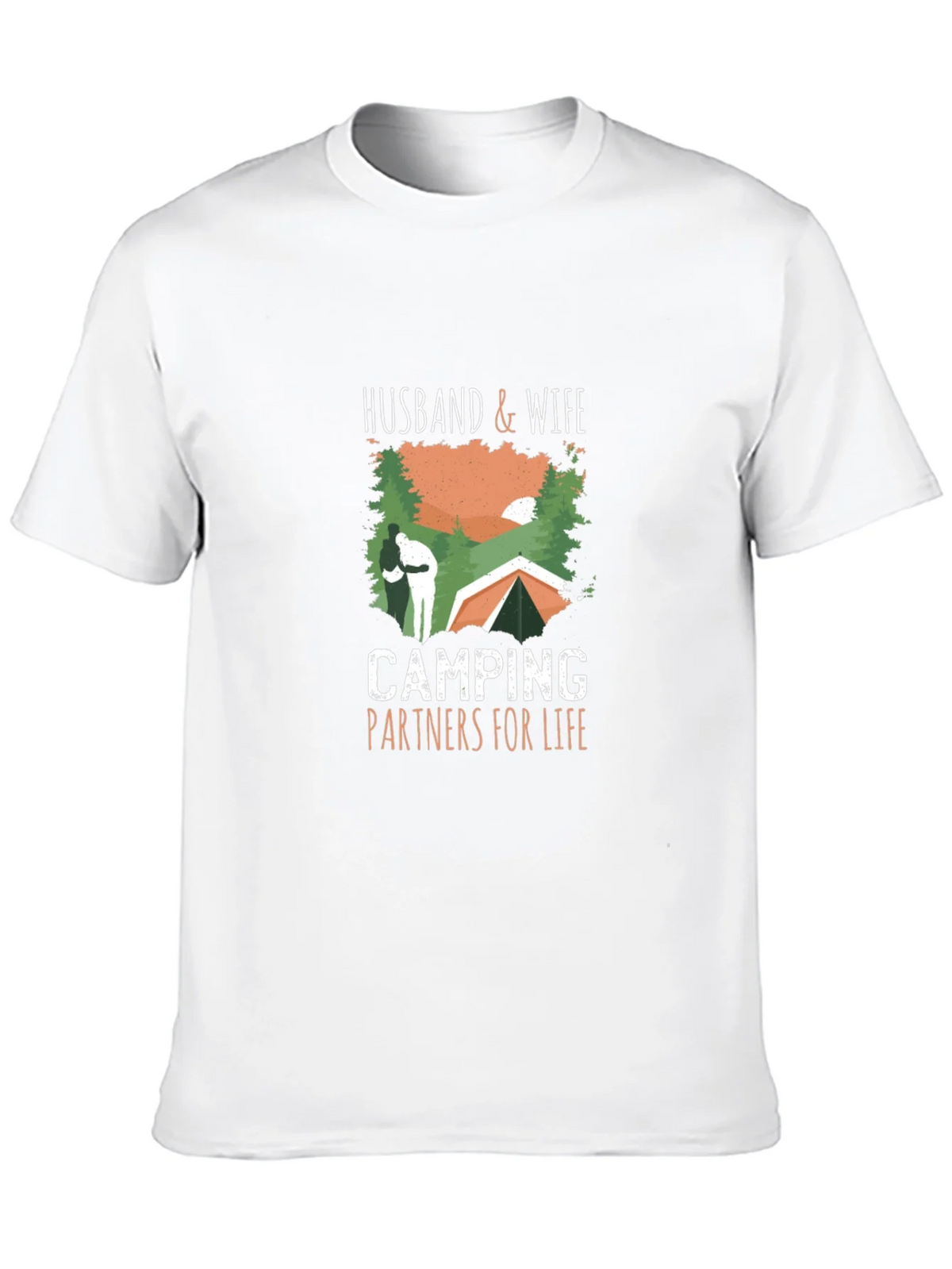 Husband & Wife Camping Partners T-Shirt product image 9