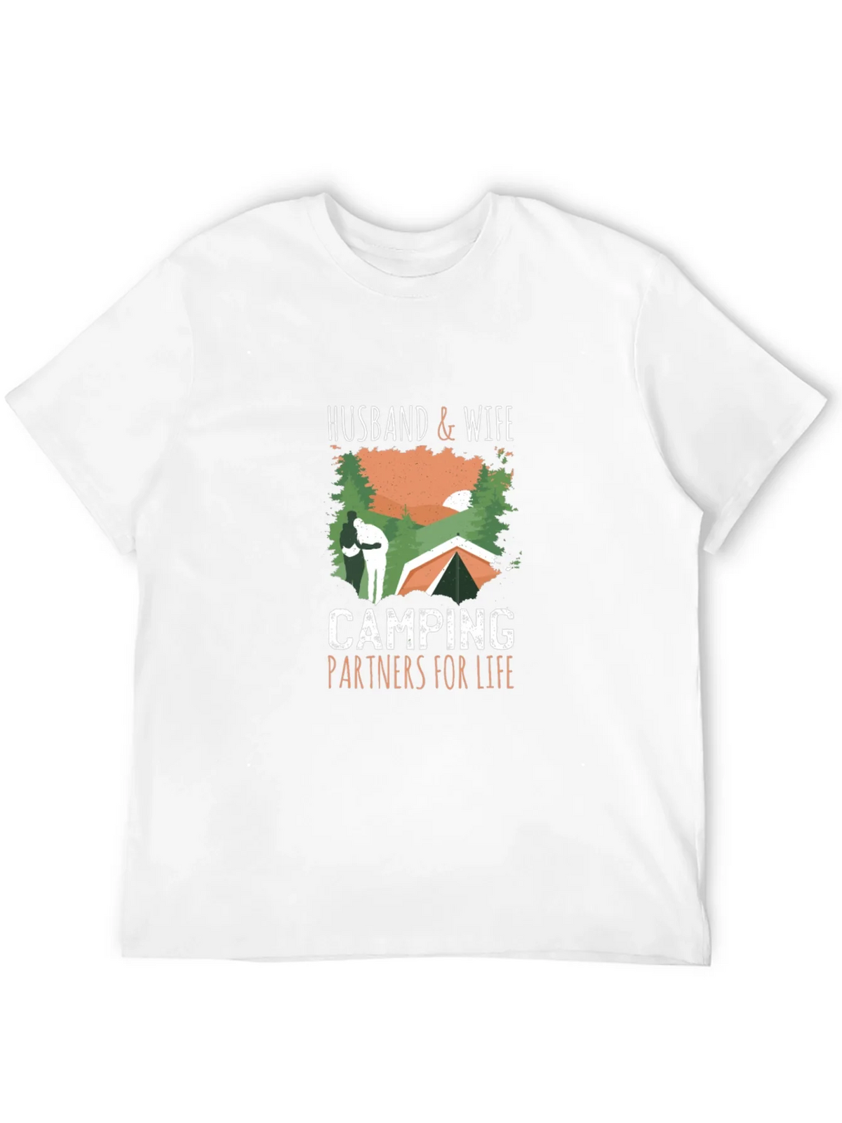 Husband & Wife Camping Partners T-Shirt product image 11