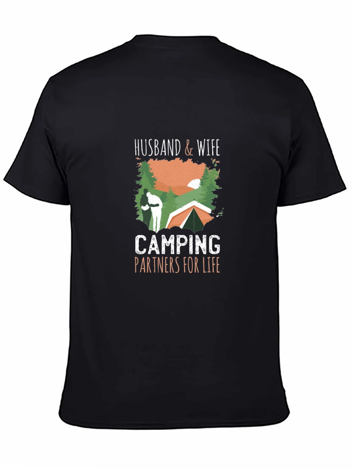 Husband & Wife Camping Partners T-Shirt product image 4