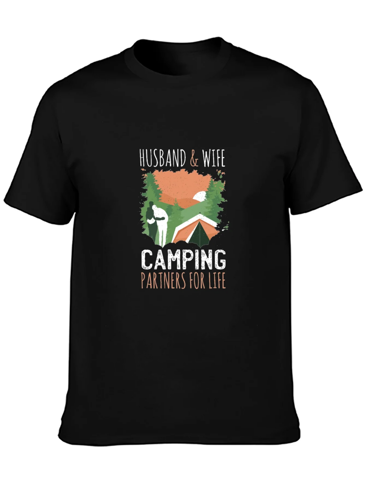 Husband & Wife Camping Partners T-Shirt product image 3