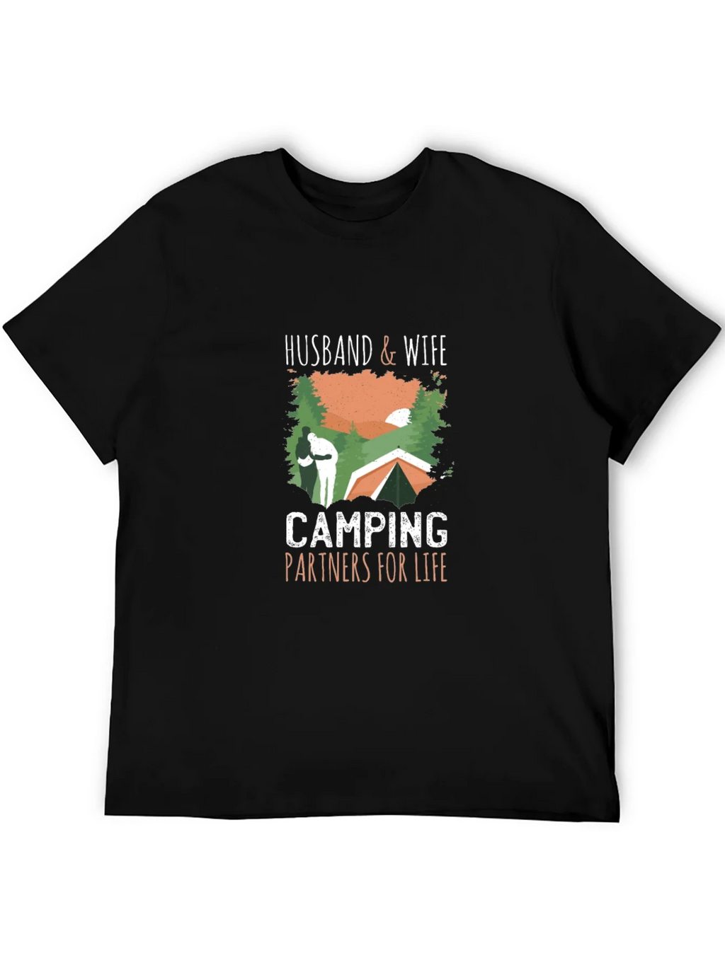 Husband & Wife Camping Partners T-Shirt product image 5
