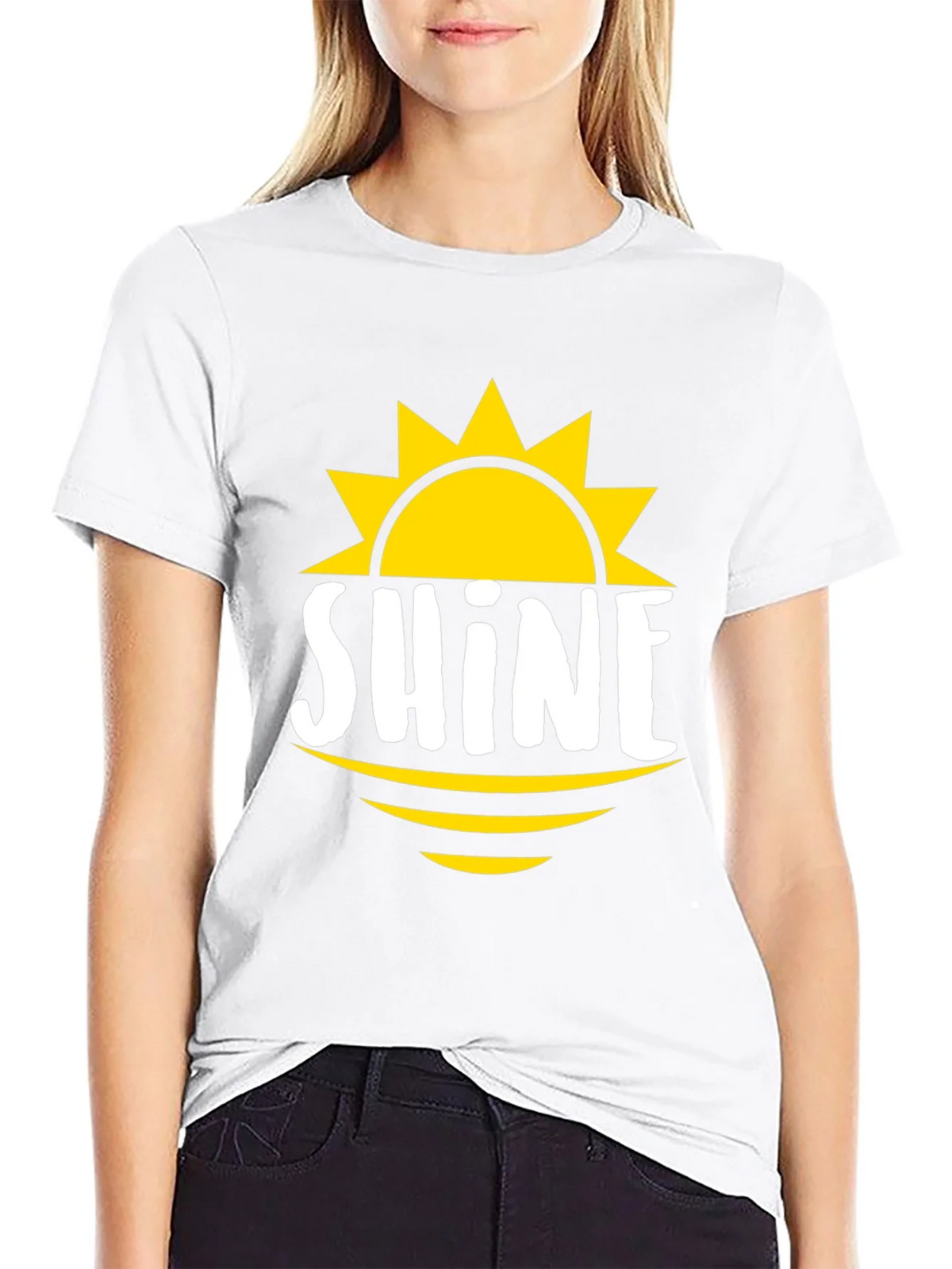 Shine Graphic Tee - Mens Black Cotton T-Shirt product image 4