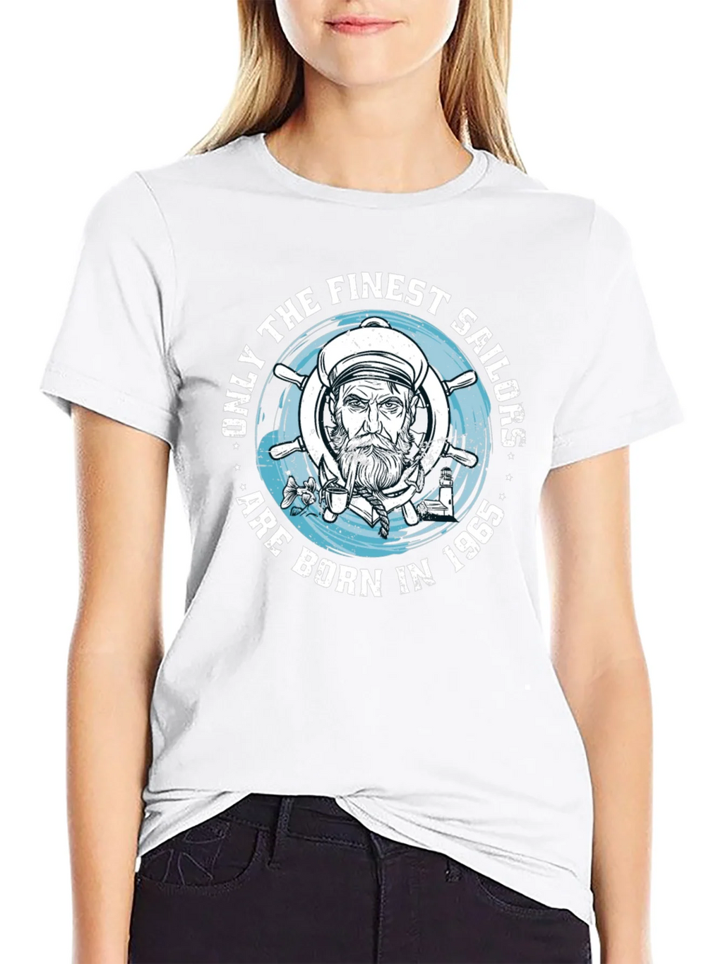Finest Sailors Born in 1965 T-Shirt product image 8