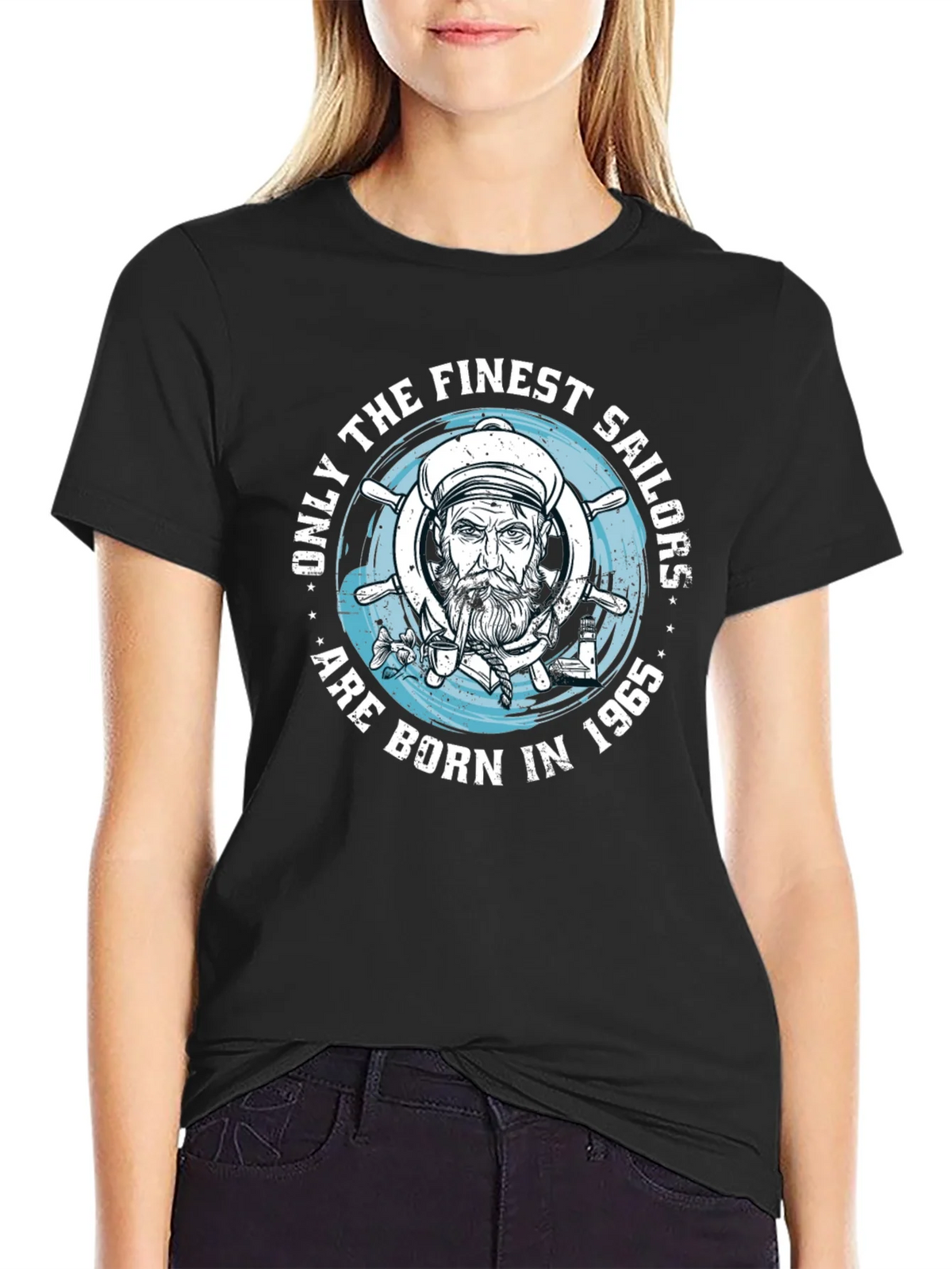 Finest Sailors Born in 1965 T-Shirt product image 2