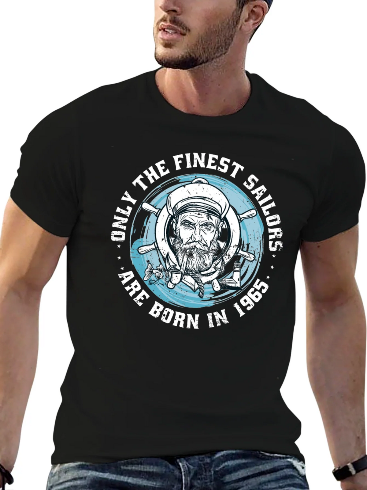 Finest Sailors Born in 1965 T-Shirt product image 6