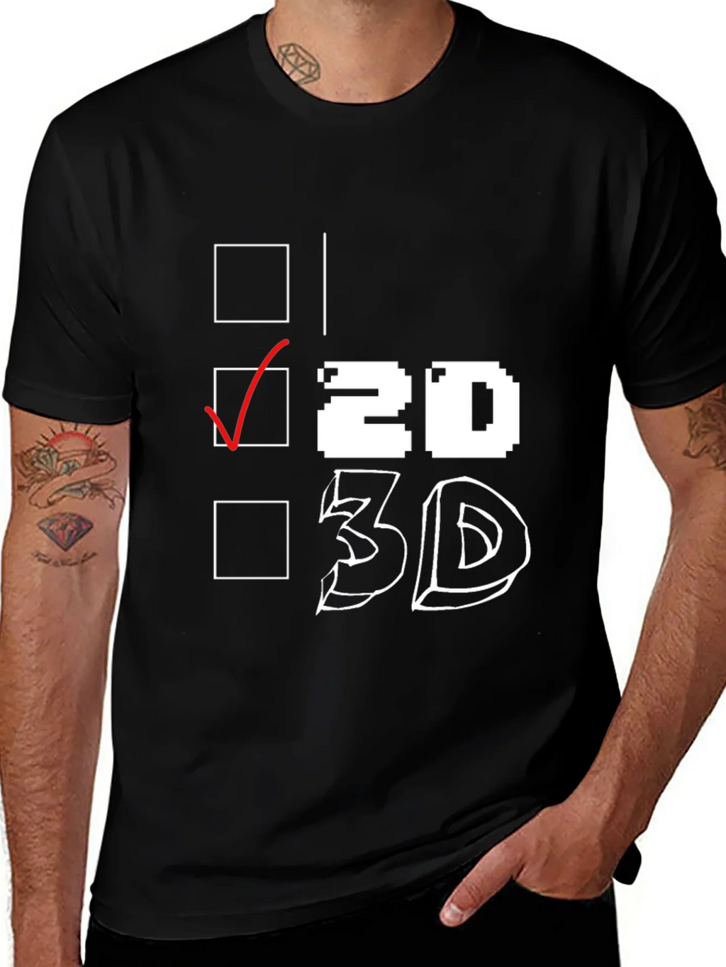 2D Graphic T-Shirt product image 1