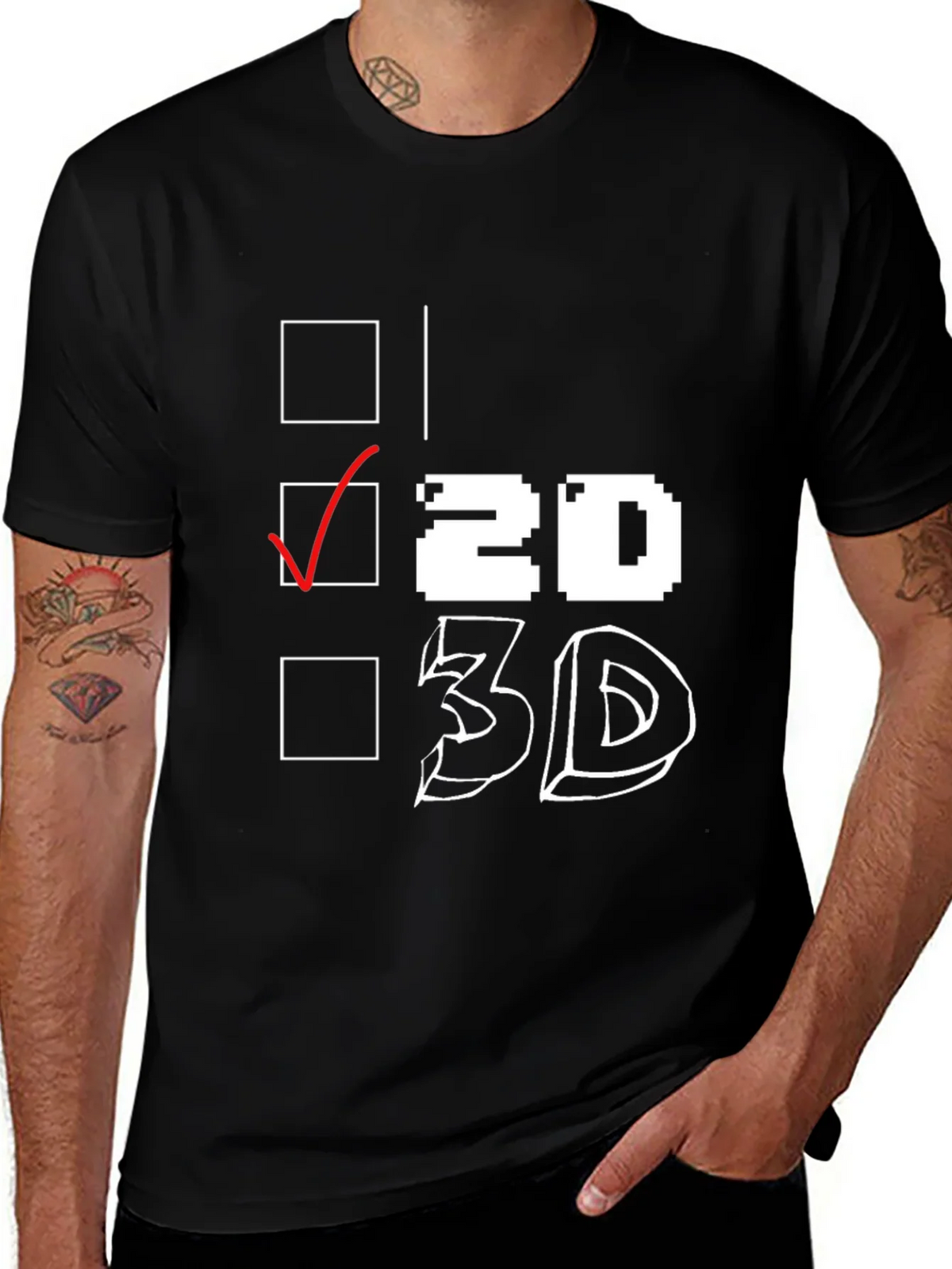 2D Graphic T-Shirt product image 1