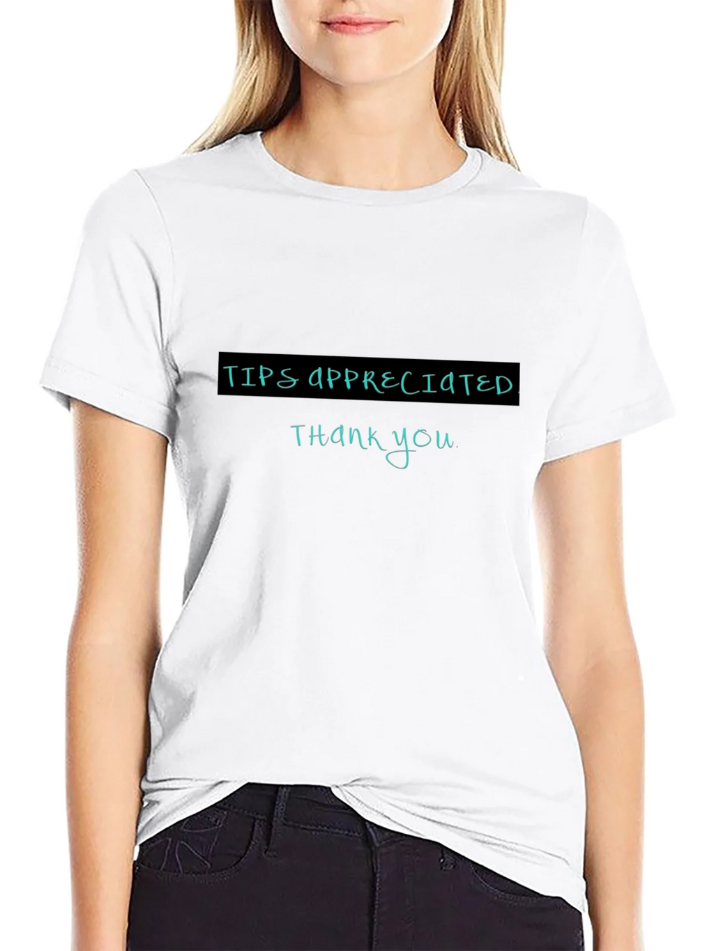 Tips Appreciated Crewneck T-Shirt product image 8
