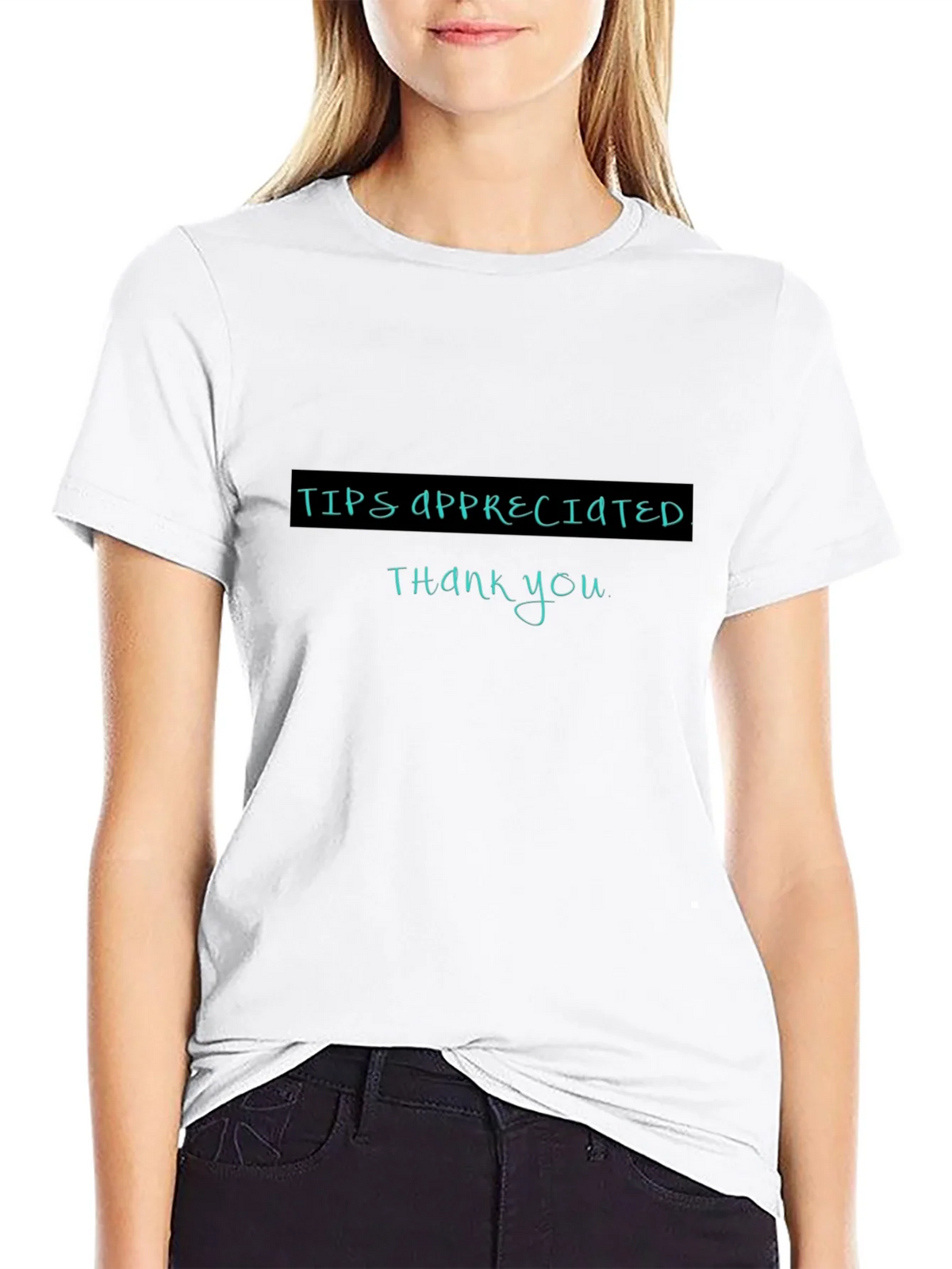 Tips Appreciated Crewneck T-Shirt product image 8