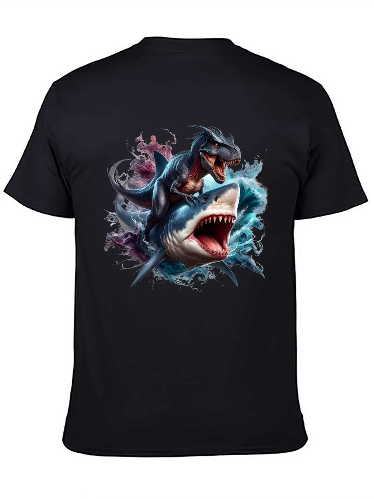 Dino Shark Rider Graphic Tee product image 4