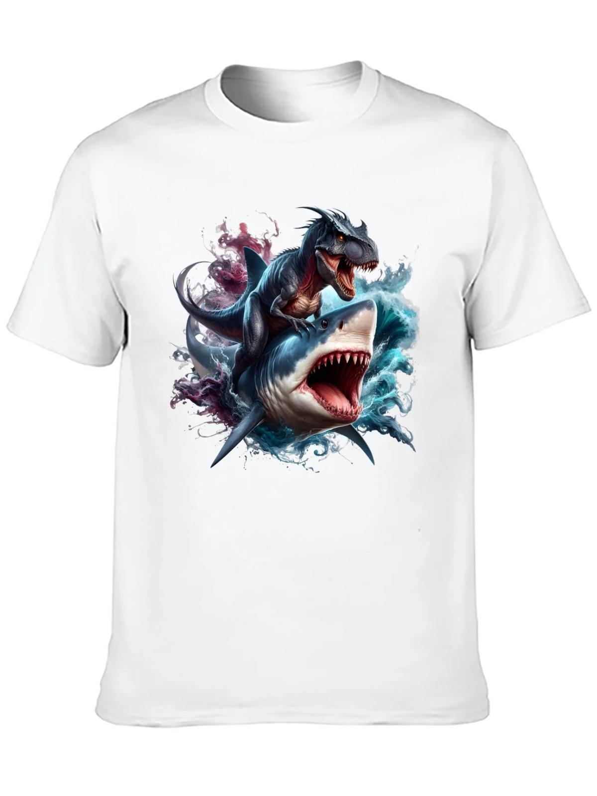 Dino Shark Rider Graphic Tee product image 9