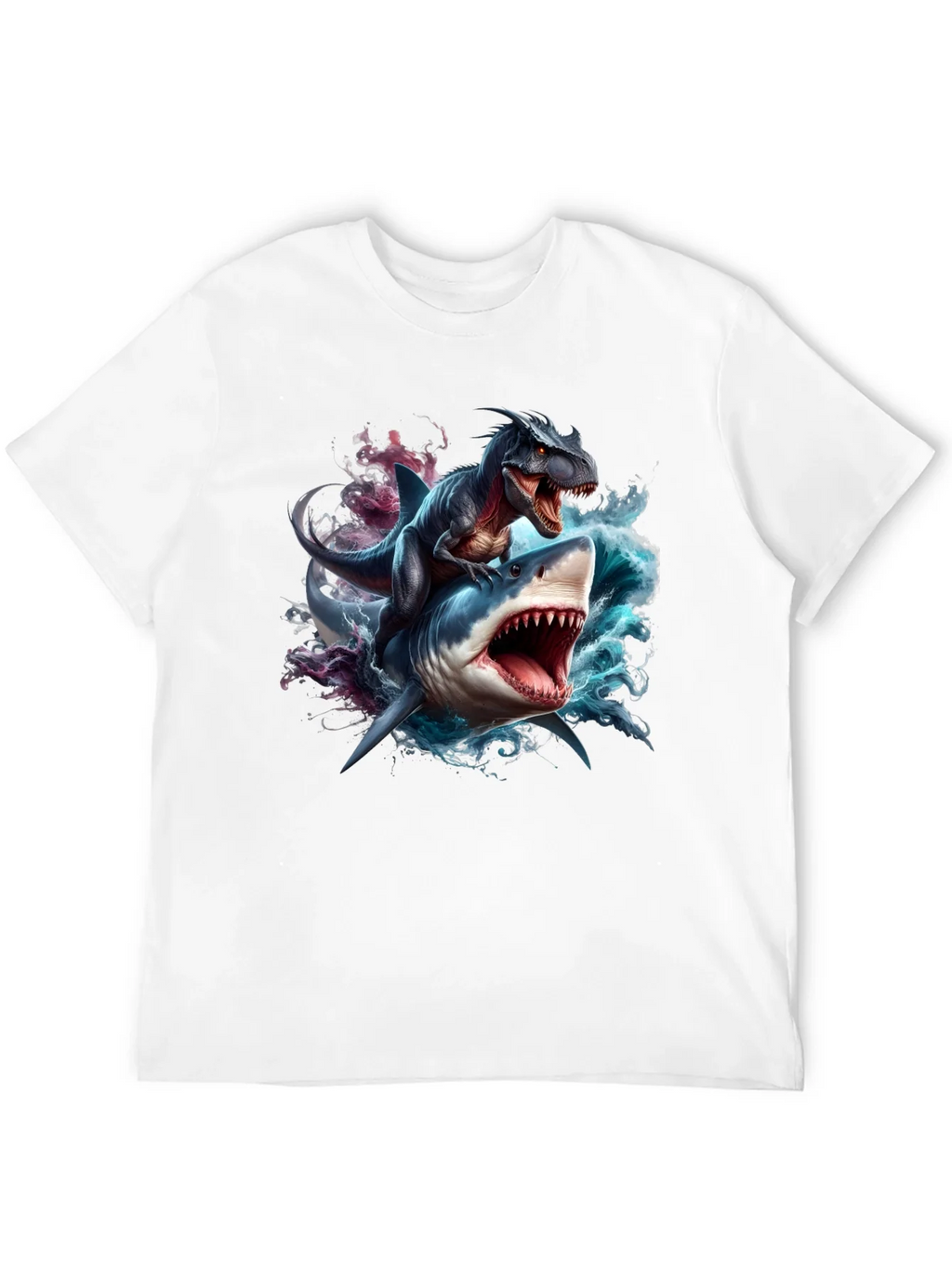 Dino Shark Rider Graphic Tee product image 11