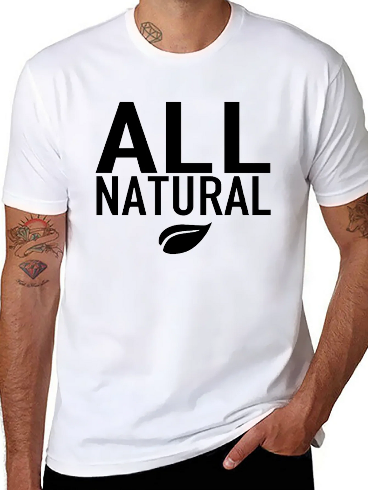 All Natural Black Graphic T-Shirt - Soft Cotton Blend product image 7