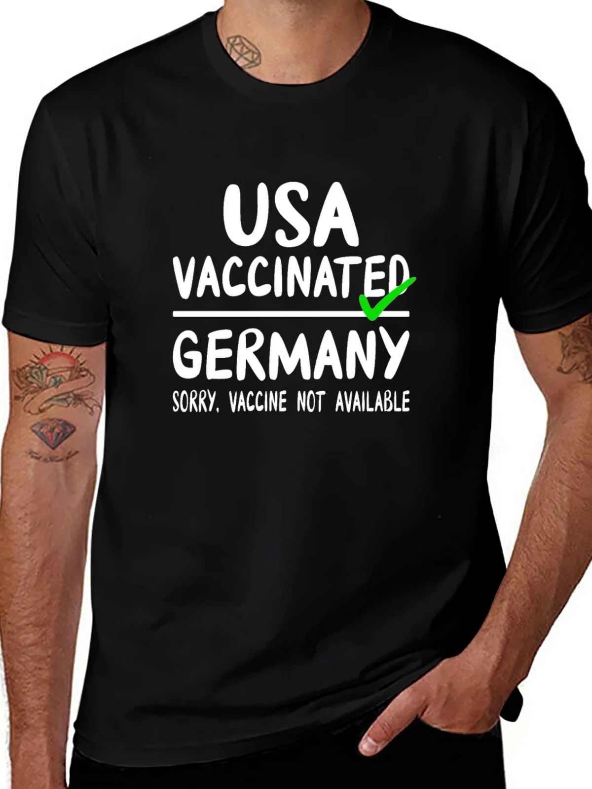 USA Vaccinated vs. Germany T-Shirt product image 1