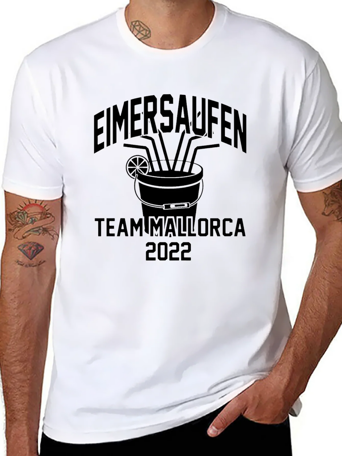 Eimersaufen Team Mallorca 2022 Black T-Shirt product image 7