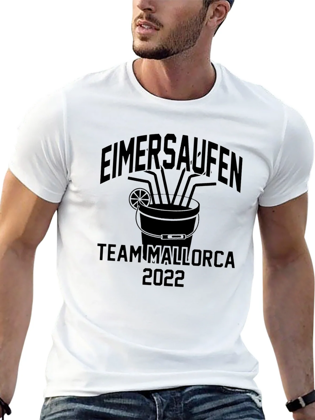Eimersaufen Team Mallorca 2022 Black T-Shirt product image 12