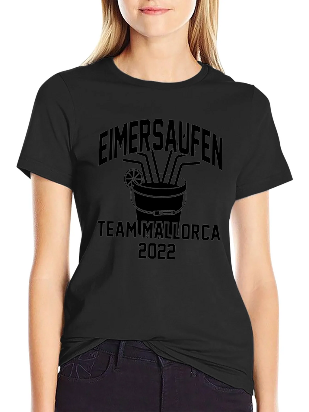 Eimersaufen Team Mallorca 2022 Black T-Shirt product image 2