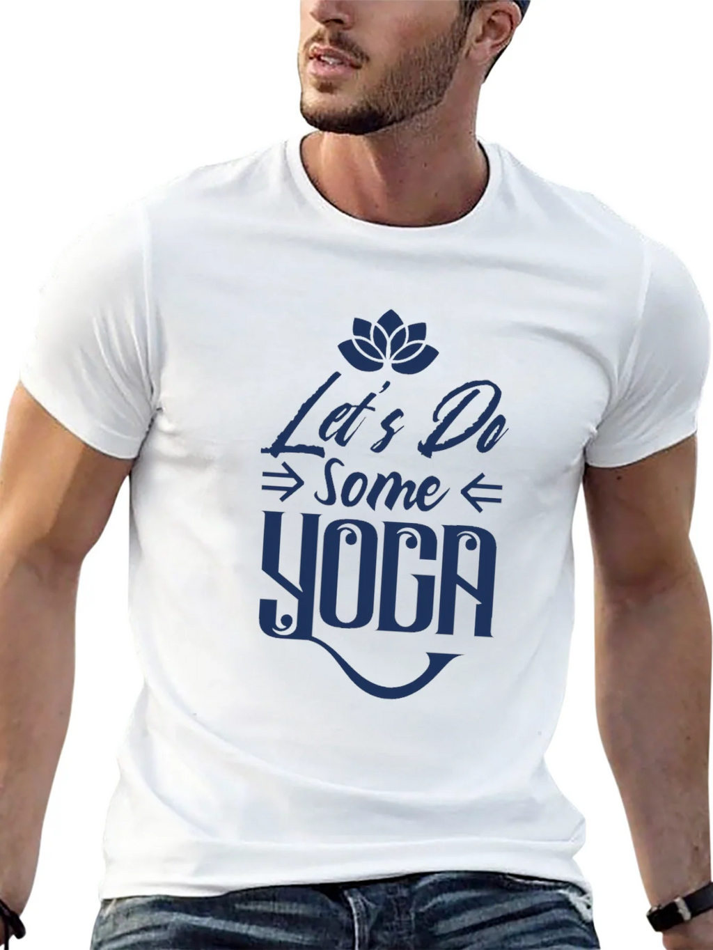 Lets Do Some Yoga Graphic Tee - Black product image 12