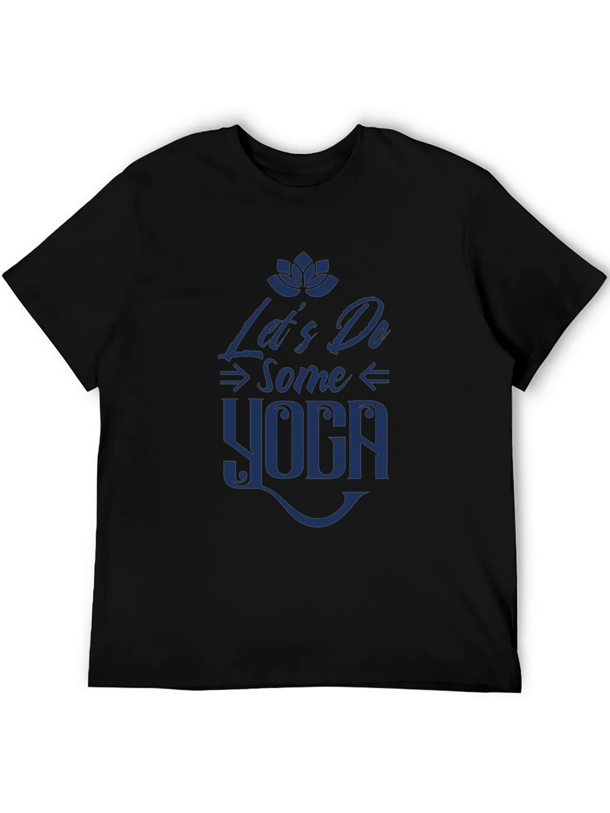 Lets Do Some Yoga Graphic Tee - Black product image 5