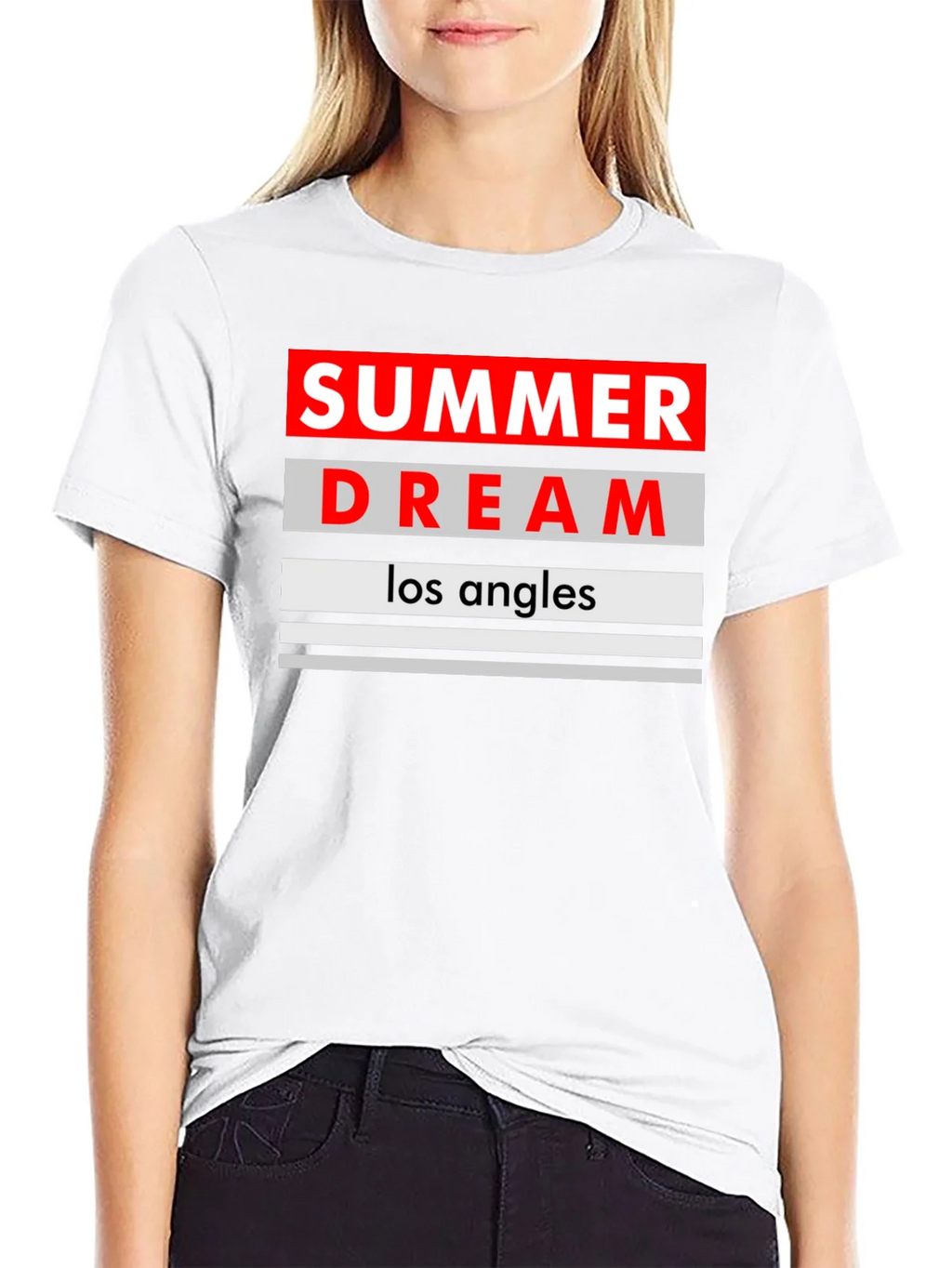 Summer Dream Los Angles Black T-Shirt product image 3