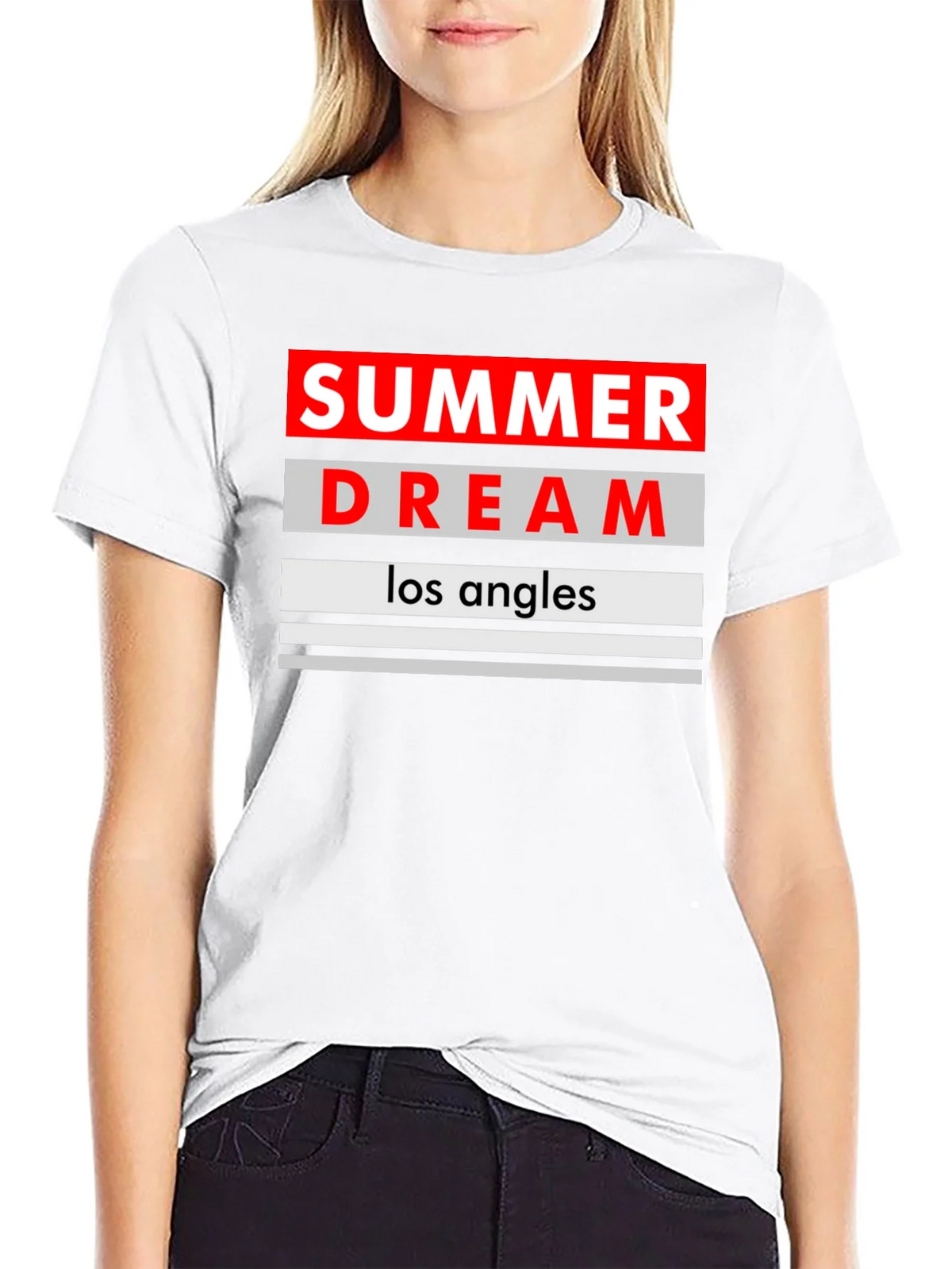 Summer Dream Los Angles Black T-Shirt product image 3