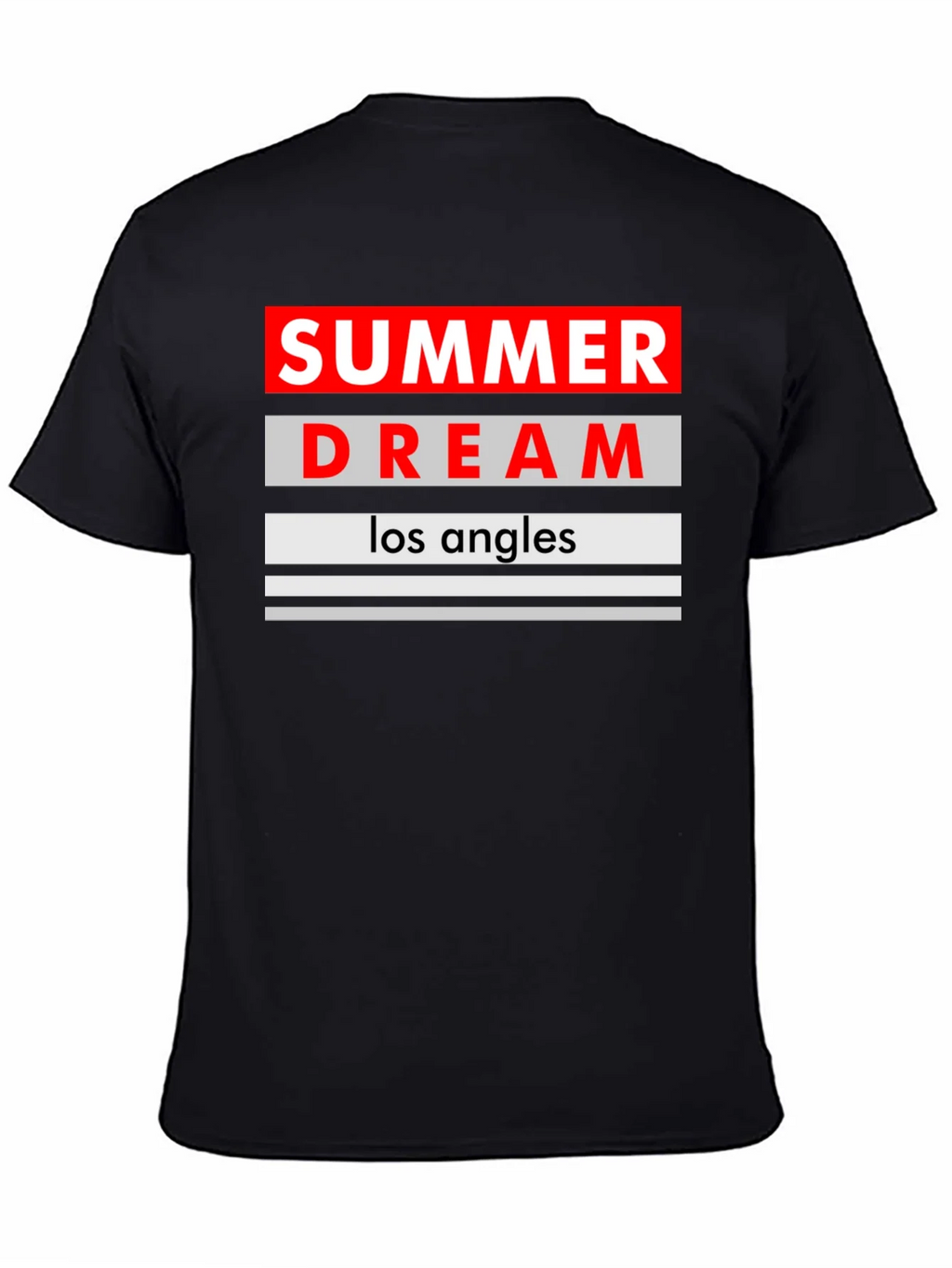 Summer Dream Los Angles Black T-Shirt product image 1