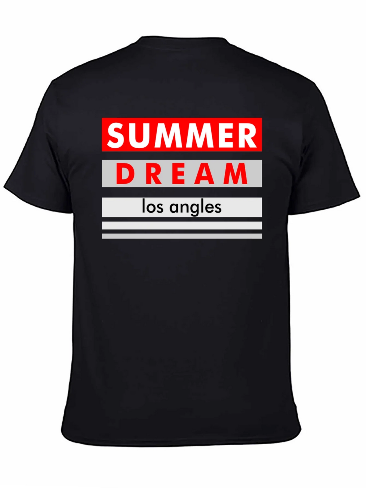 Summer Dream Los Angles Black T-Shirt product image 1