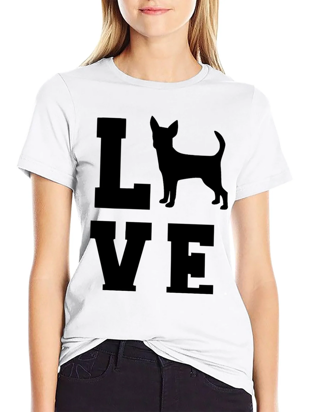 Love Chihuahua Mens Black T-Shirt product image 7