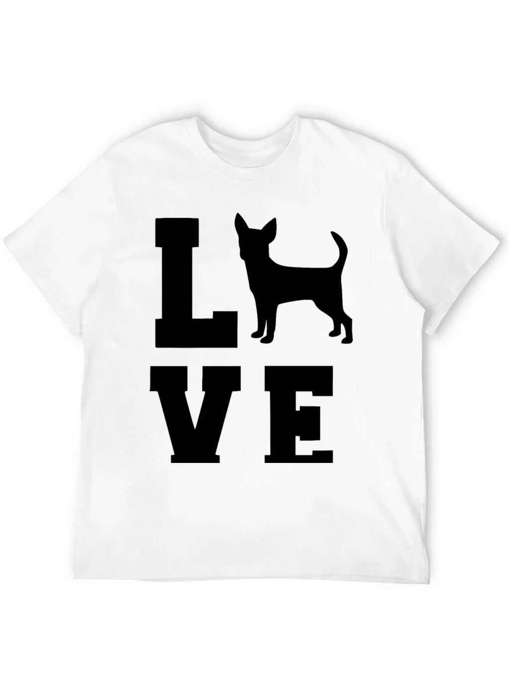 Love Chihuahua Mens Black T-Shirt product image 9