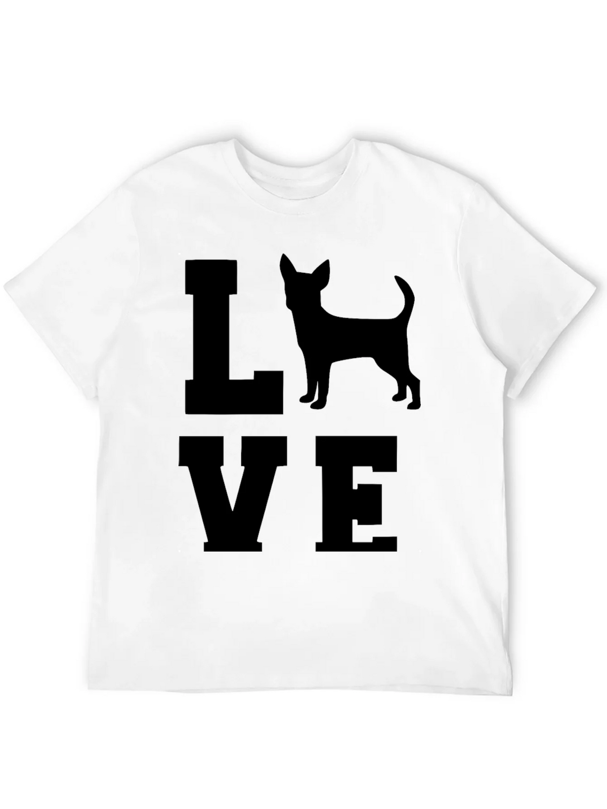 Love Chihuahua Mens Black T-Shirt product image 9
