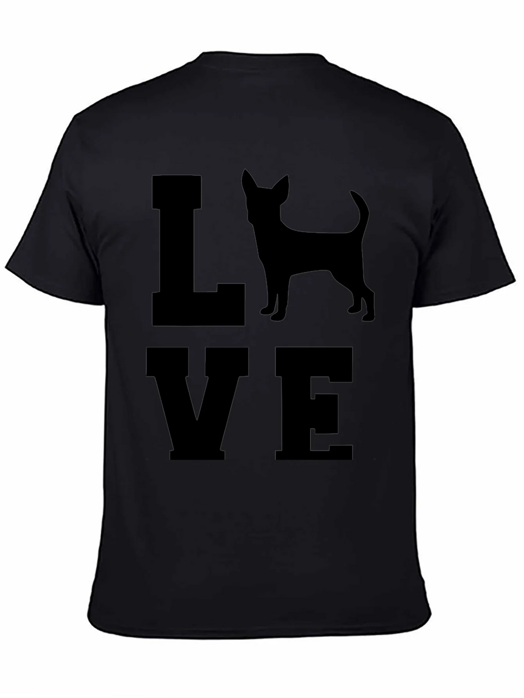 Love Chihuahua Mens Black T-Shirt product image 3