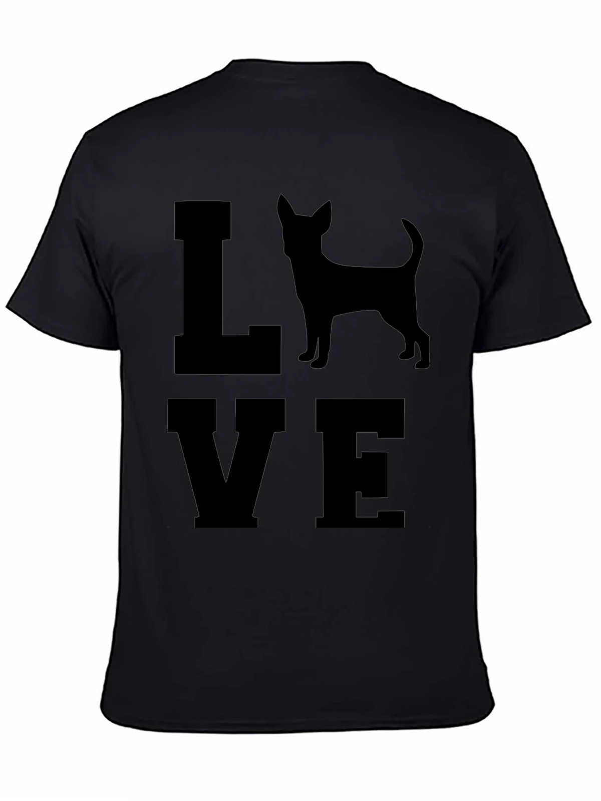 Love Chihuahua Mens Black T-Shirt product image 3